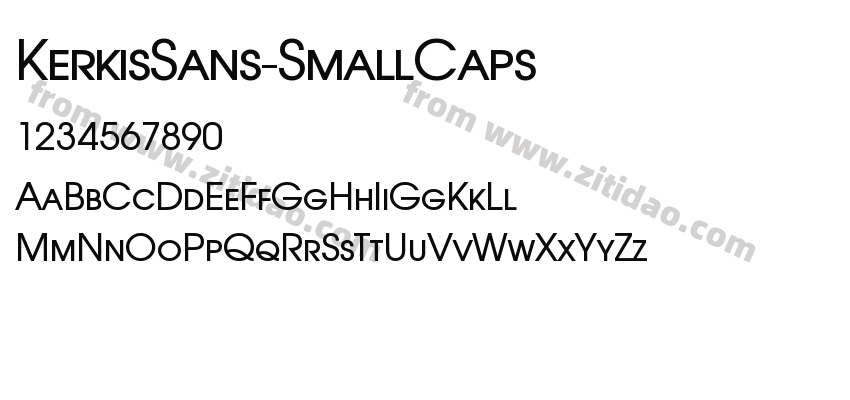 KerkisSans-SmallCaps字体预览