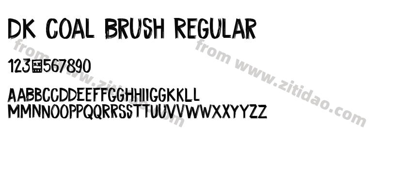 DK Coal Brush Regular字体预览