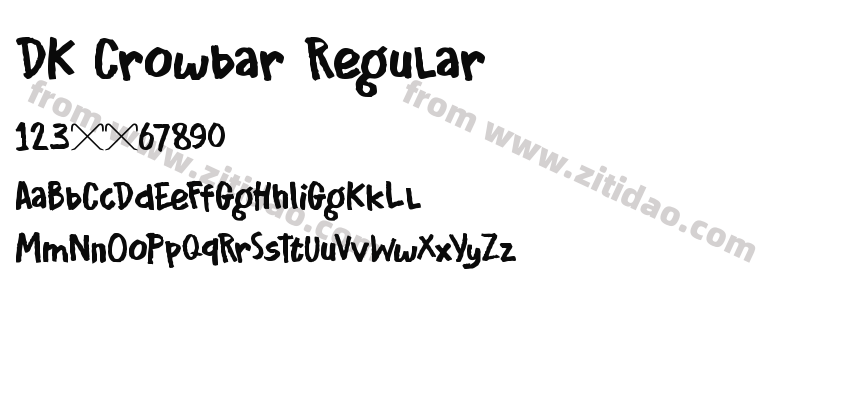 DK Crowbar Regular字体预览