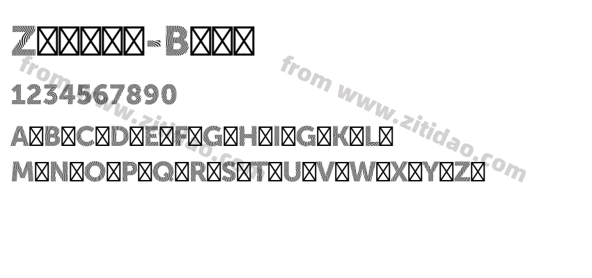 Zimbra-Bold字体预览
