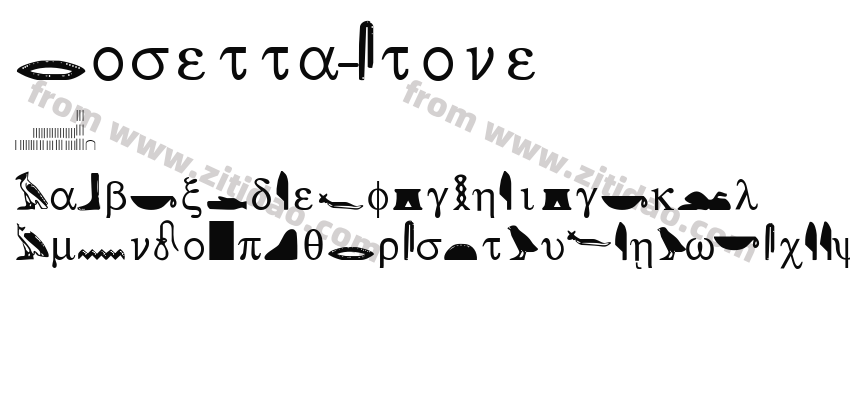 Rosetta-Stone字体预览